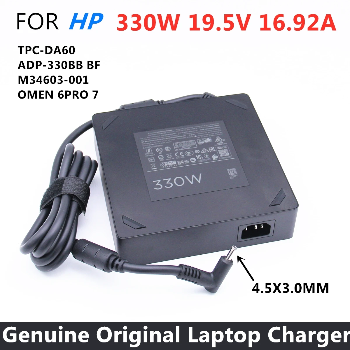 Original 330W 19.5V 16.92A AC Adapter Charger For HP OMEN 6PRO 7.