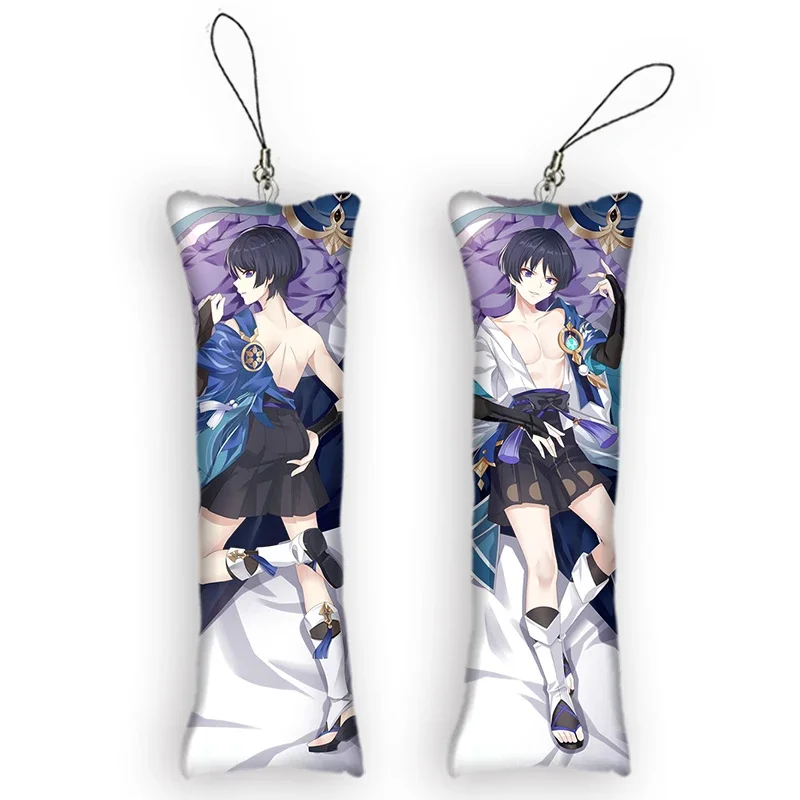 Новый узор Genshin Impact Wanderer Mini Dakimakura брелок милый аниме маленькая подушка Декор