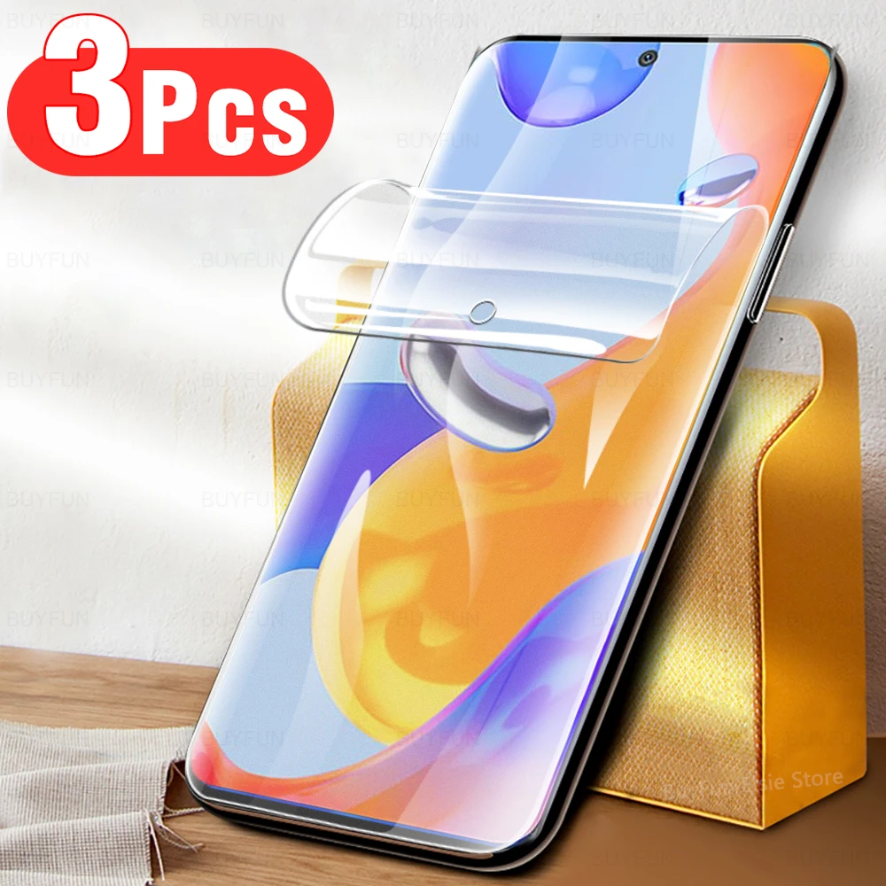 

Гидрогелевая пленка 3 шт. для Xiaomi Redmi Note 11 Pro Global, защитная пленка для экрана Redmi note 11 Pro Plus 11S, зеркальная пленка, не стекло