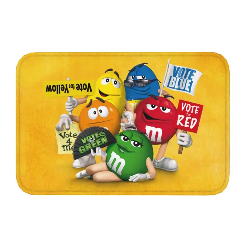 

Коврик M & M's шоколадный противоскользящий, мультяшный Придверный коврик для ванной, кухни, спальни, гостиной, входной ковер, 40*60 см