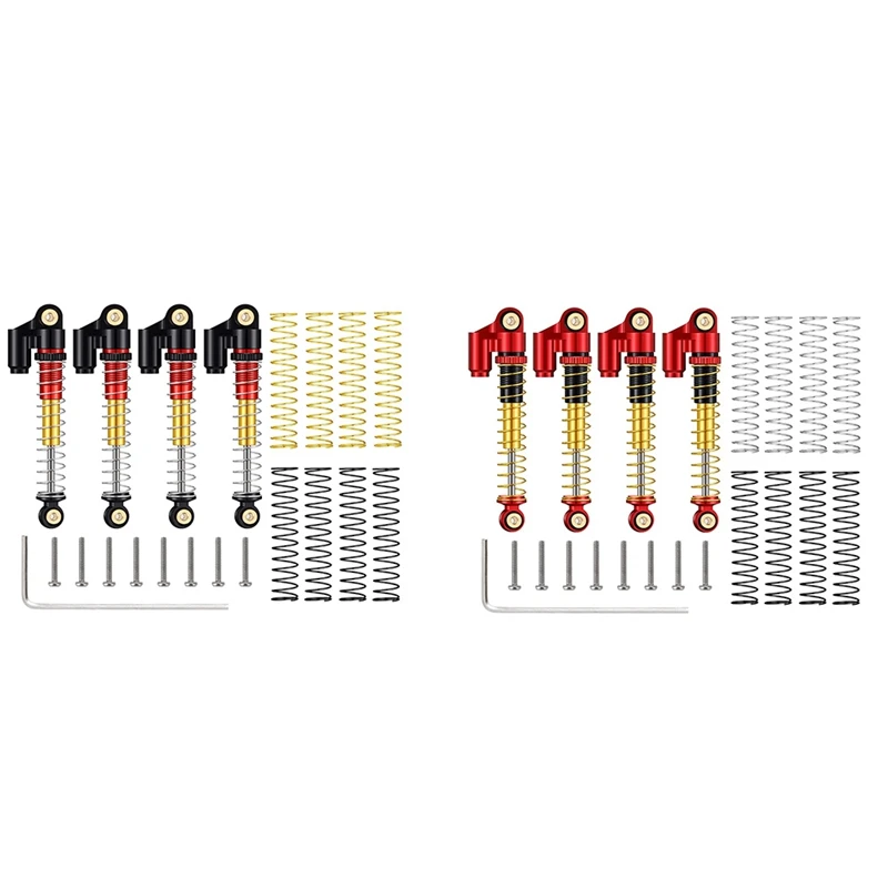 

Амортизатор из алюминиевого сплава 43 мм, обновленный амортизатор для радиоуправляемого автомобиля 1/24 Axial SCX24 AXI90081, Гладиатор, мини-гусеничн...