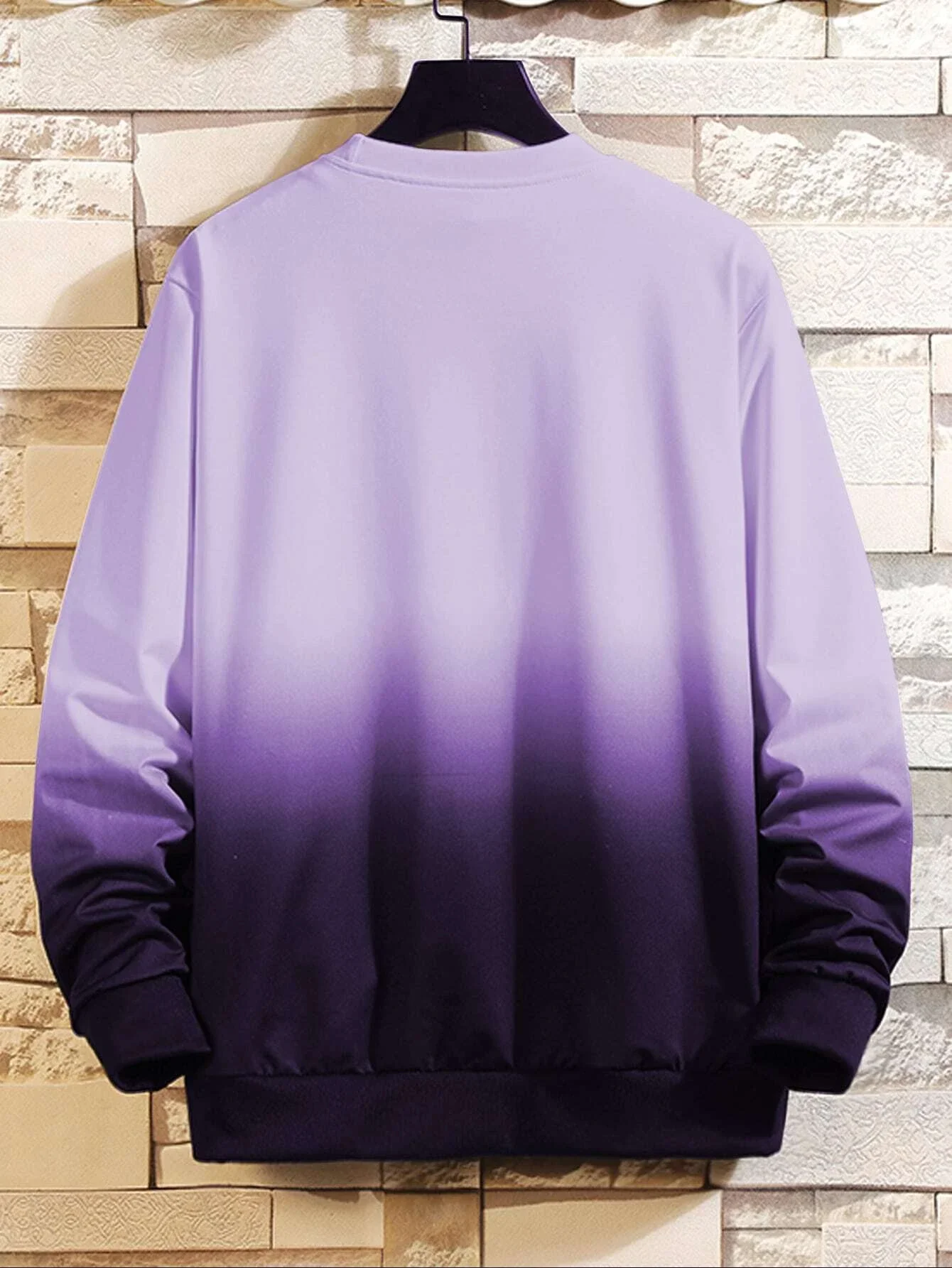 

2022 new Men Letter & Ombre Print Sweatshirt