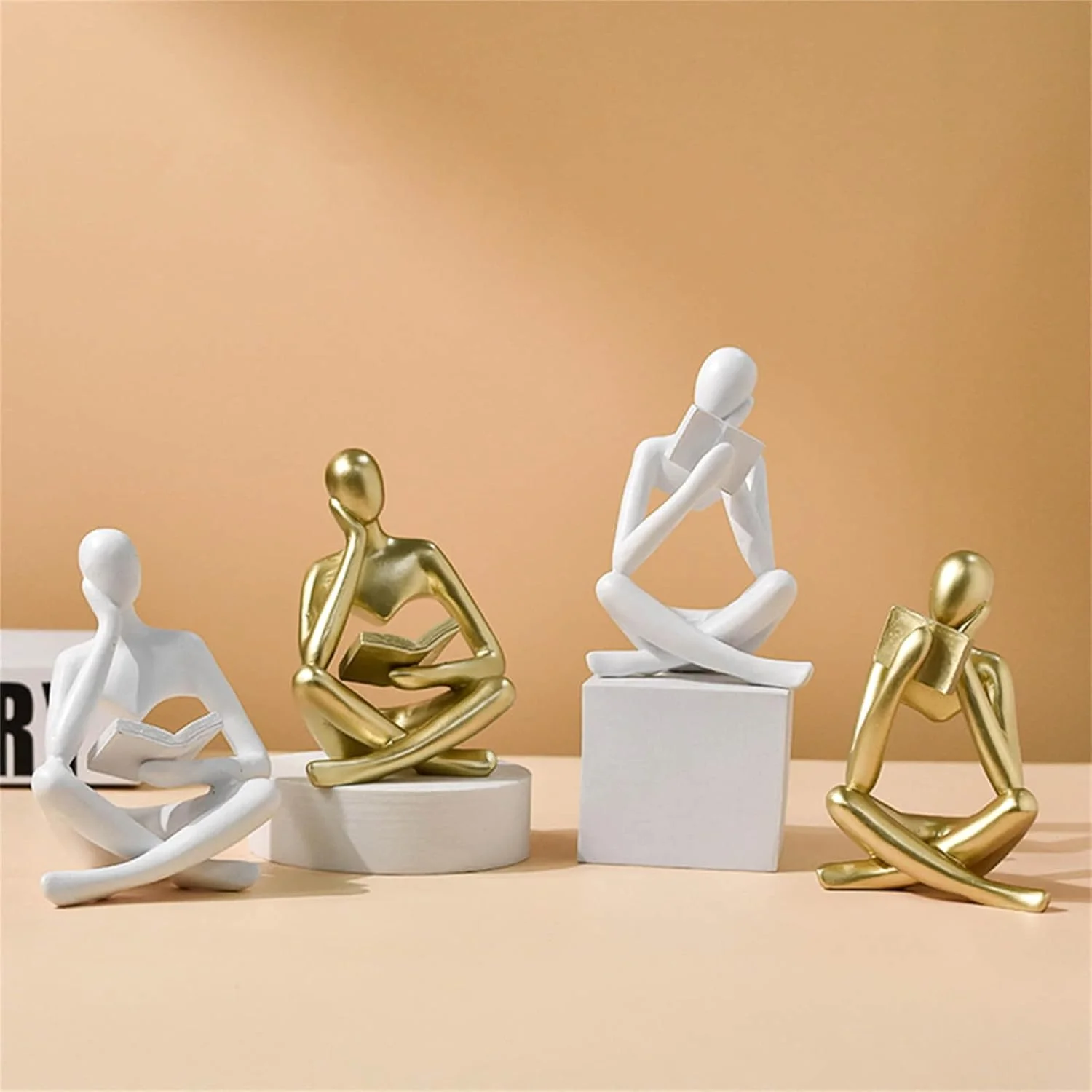 Стиль-черная креативная абстрактная книга для чтения украшение гостиной