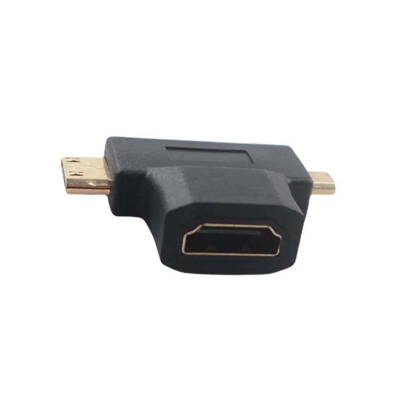 Переходник штырь-гнездо Mini/Micro/HDMI-совместимый адаптер 2 в 1 удлинитель