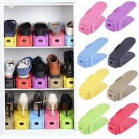 8pcs shoebox shelf shoe hanger durable adjustable shoe organizer footwear support slot space saving cabinet shoes storage rack