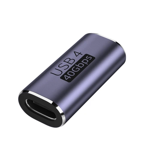 Адаптер из алюминиевого сплава с USB C на Type-C «Мама» и «папа», адаптеры типа c, 40 Гбит/с