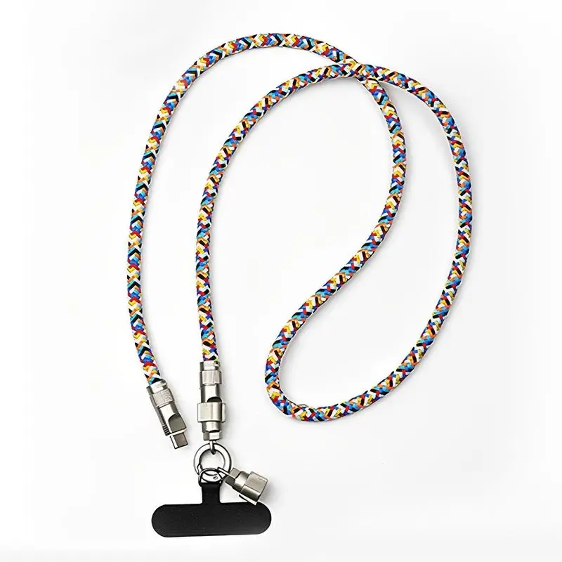 Кабель зарядный PD60W 2 в 1 из цинкового сплава плетеный провод для телефона Huawei Samsung