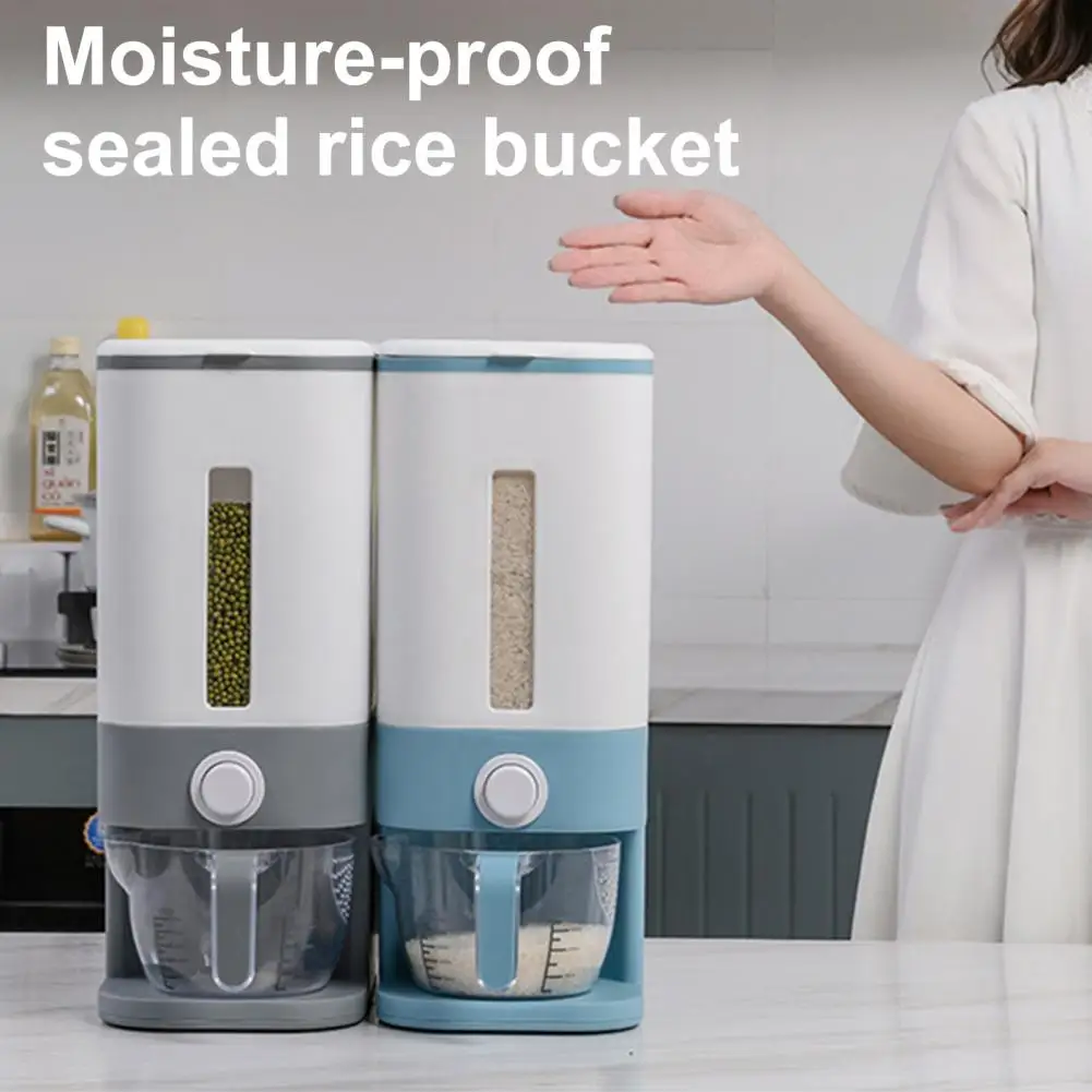 

Convenient Airtight Moisture-Proof No Odor Dry Food Dispenser Household Supplies Grain Rice Storage Box Cereal Dispenser