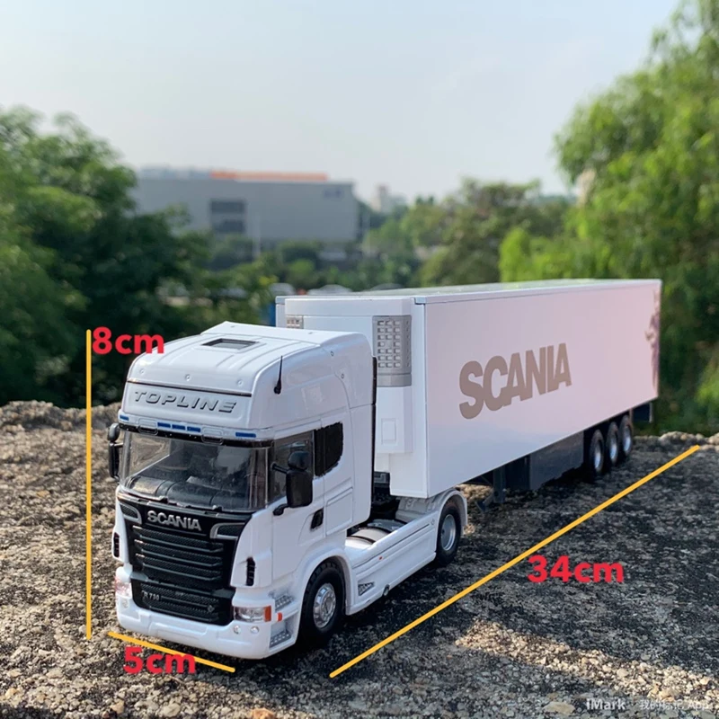 

1:50 SCANIA Alloy Heavy Truck Car Diecast Model Toy Metal ontainer Lorries Semi Trailer Vehicle Simulation Collection Toys Boys