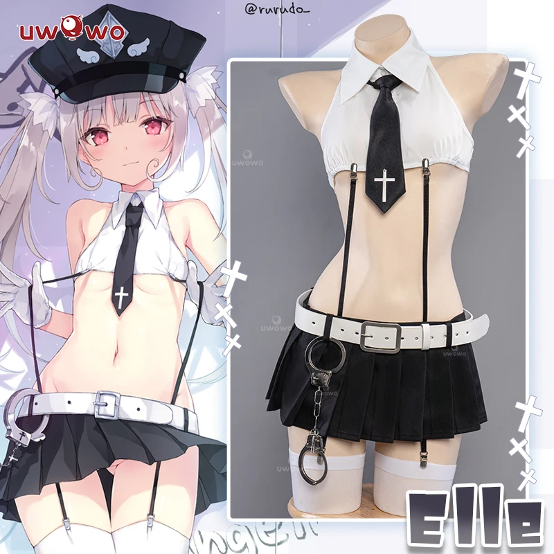 

UWOWO Elle Cosplay Rurudo Action Figure Style Elle Angel Police Cosplay Costume