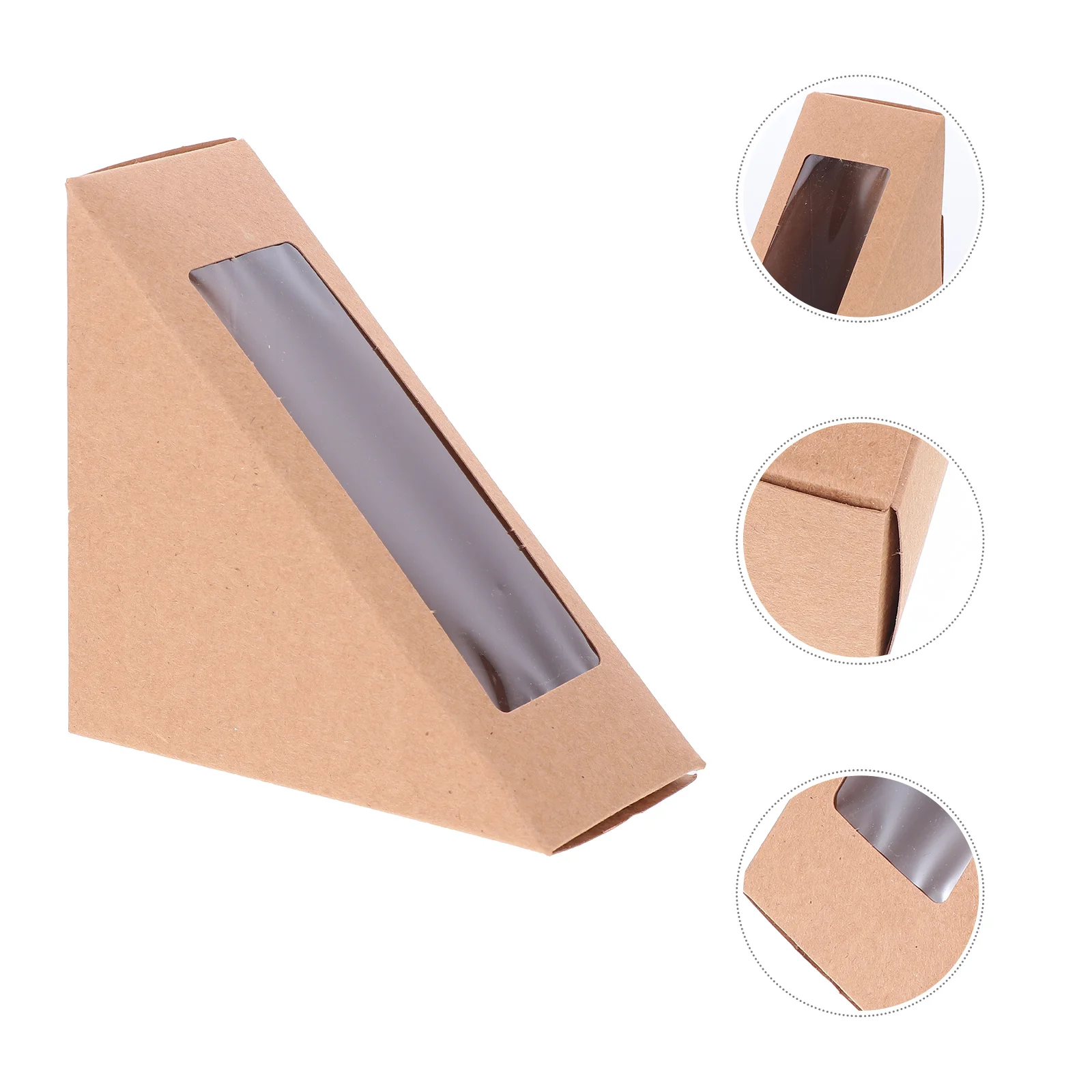 

100pcs Window Dessert Wrapping Boxes Sandwich Boxes Sandwich Packing Boxes