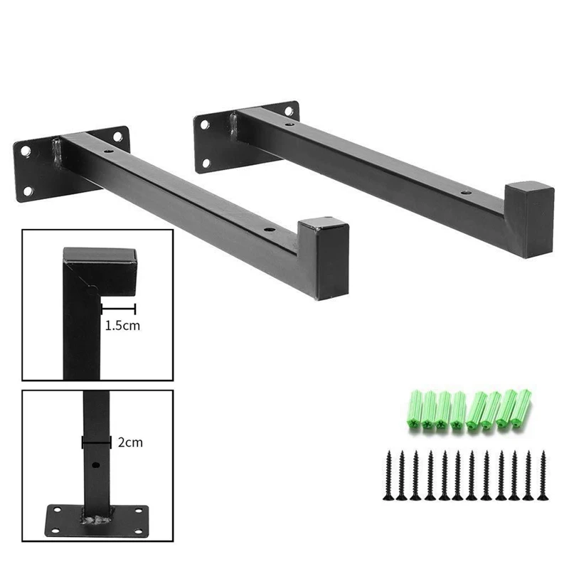 

2 Pieces Shelf Bracket Shelf Support Heavy Duty Bracket Shelf Console Retro Shelf Bracket Industrial Decoration
