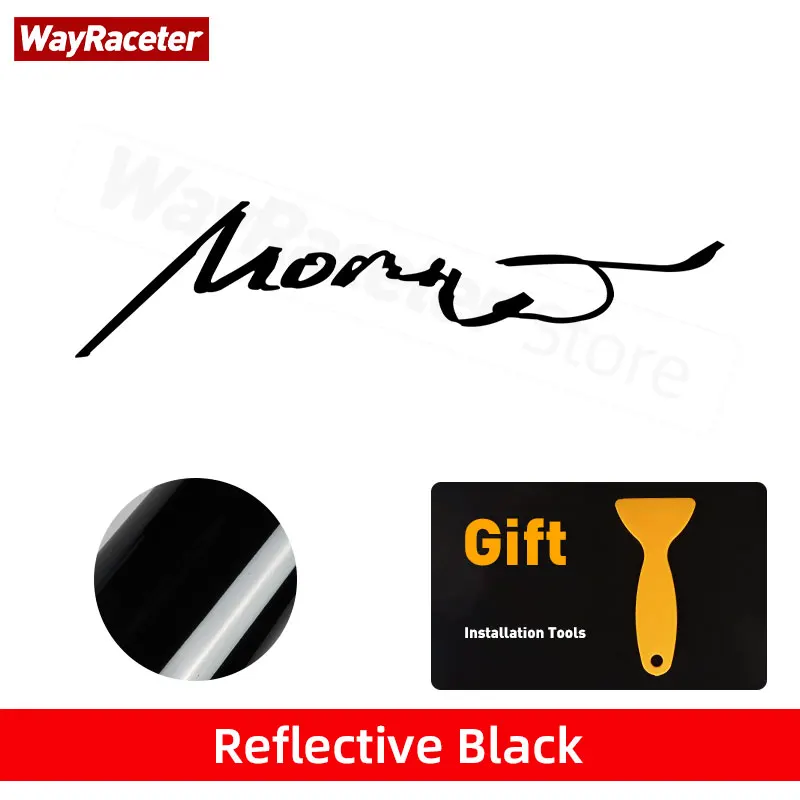 

Светоотражающая Автомобильная наклейка Morizo с подписью, Виниловая Наклейка для Toyota GR Corolla Cross 2023 86 CHR Yaris Supra RAV4 Hilux Camry