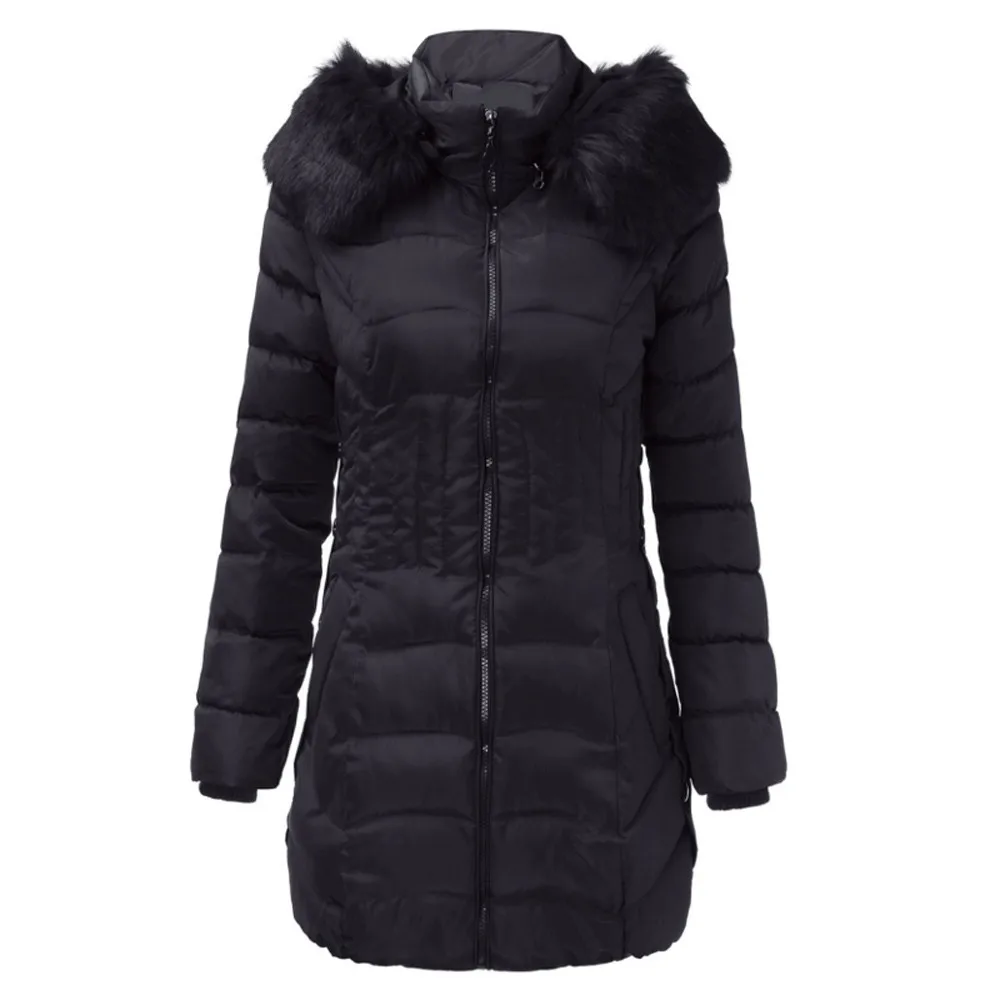 2022 New Arrival Fashion Slim Women Winter Jacket Cotton Padded Warm Soft Hooded Ladies Coat Long Coats Parka Womens Jackets