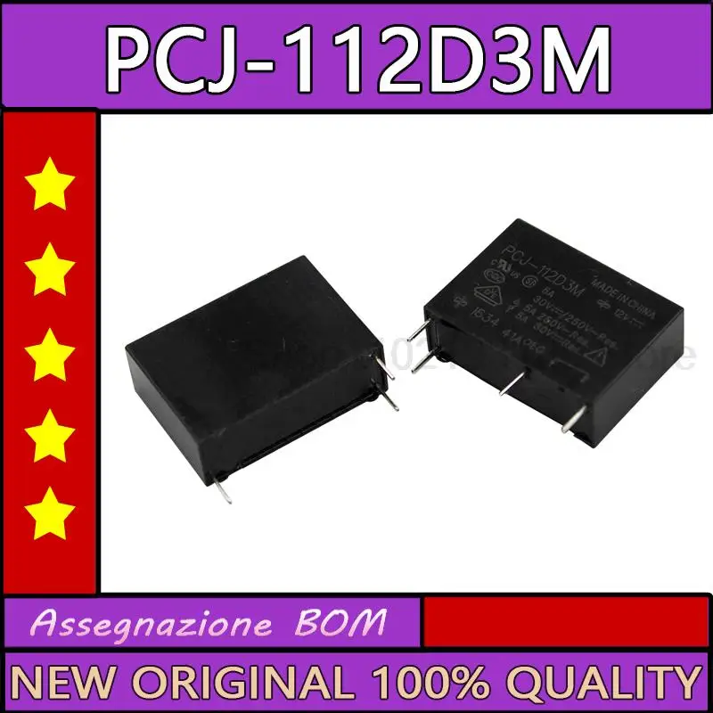 Новинка, новинка, 10 единиц/партия, стандартное реле мощности 3A 5A 5VDC 12VDC 24VDC 4PINS, оригинальное реле мощности