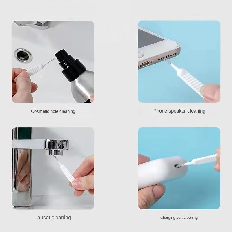 

Creative Japanese style mini hole cleaning brush bathroom shower head water outlet small brush anti-clogging brush 10 packs