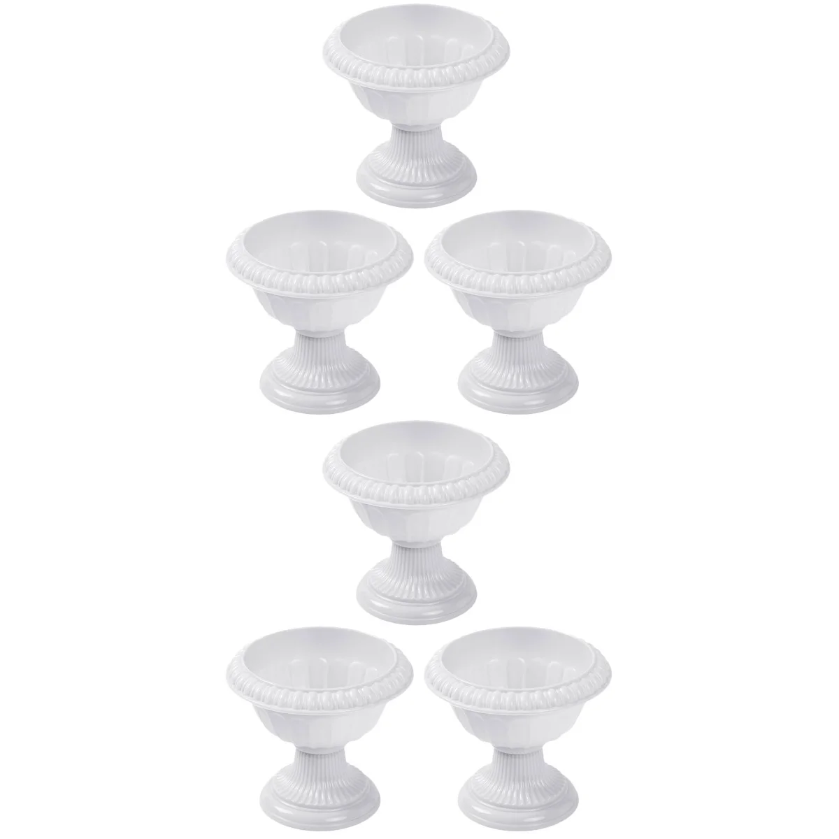 

6 pcs Vintage Style Flower Pot Road Guide Flowerpot Wedding Pillar Flowerpot