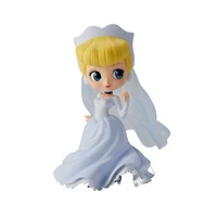 bandai genuine disney princess cinderella qposket action figure cute collectible model ornaments toys children birthday gift