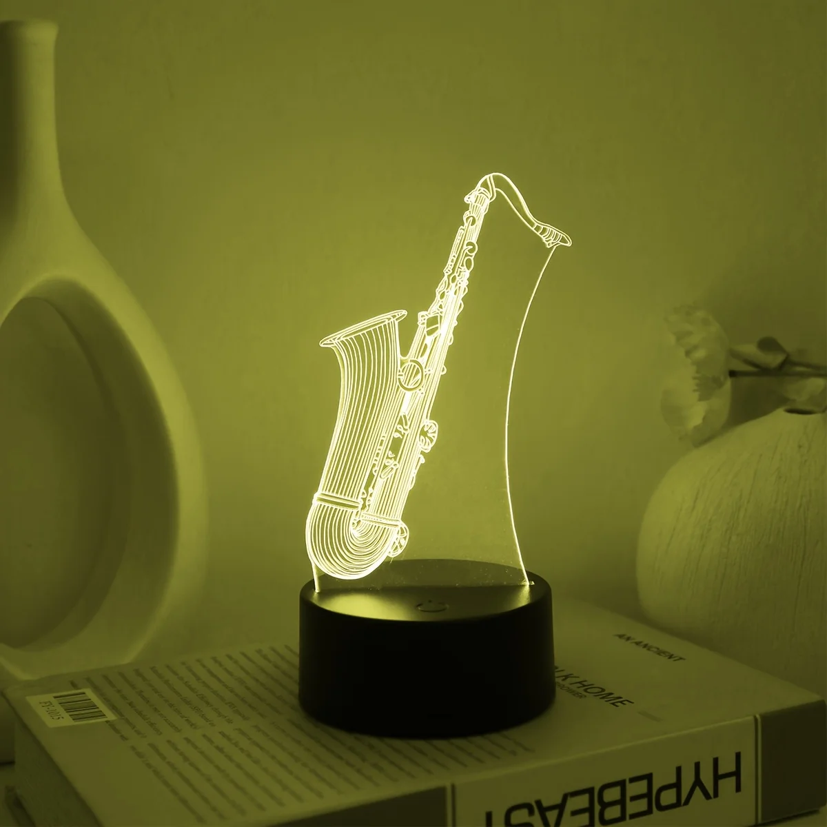 3d-модель Saxe ночник с USB-интерфейсом сенсорный переключатель RGB-градиент для