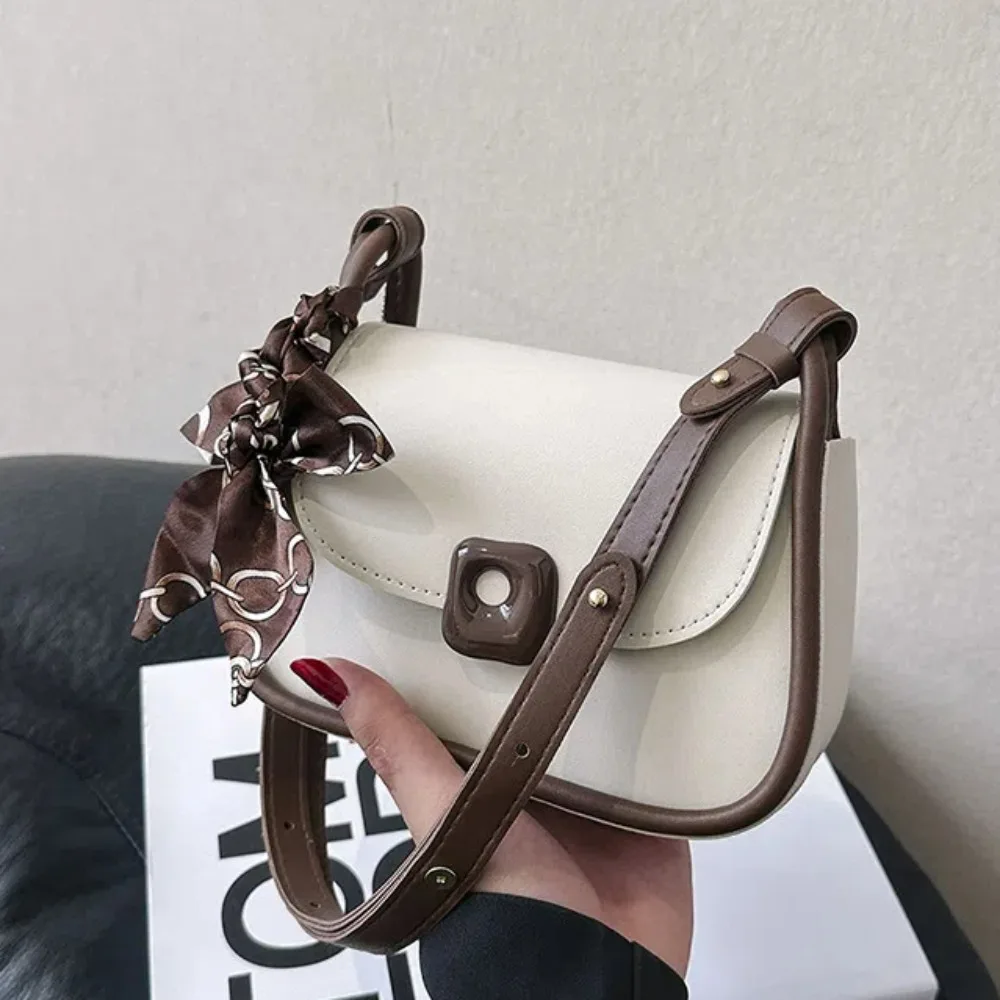 Шелковый шарф с подвеской в виде банта сумка для подмышек корейский стиль