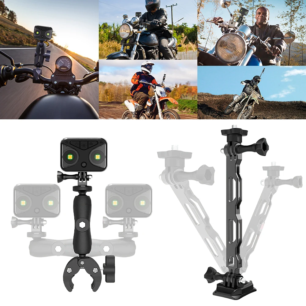 

Versatile Sports Camera Accessories For Insta360 Insta360 One X X2 X3 RS R With Handlebar Mount, Tail Mount, and Helmet Mount