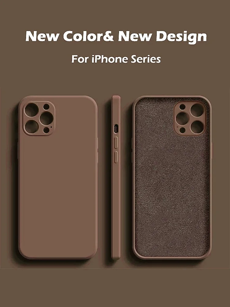 

2022 квадратный чехол из жидкого силикона для iPhone 11 12 Pro Max Mini X XR XS MAX 7 8 PLUS SE 2020, чехол с полной защитой, чехол