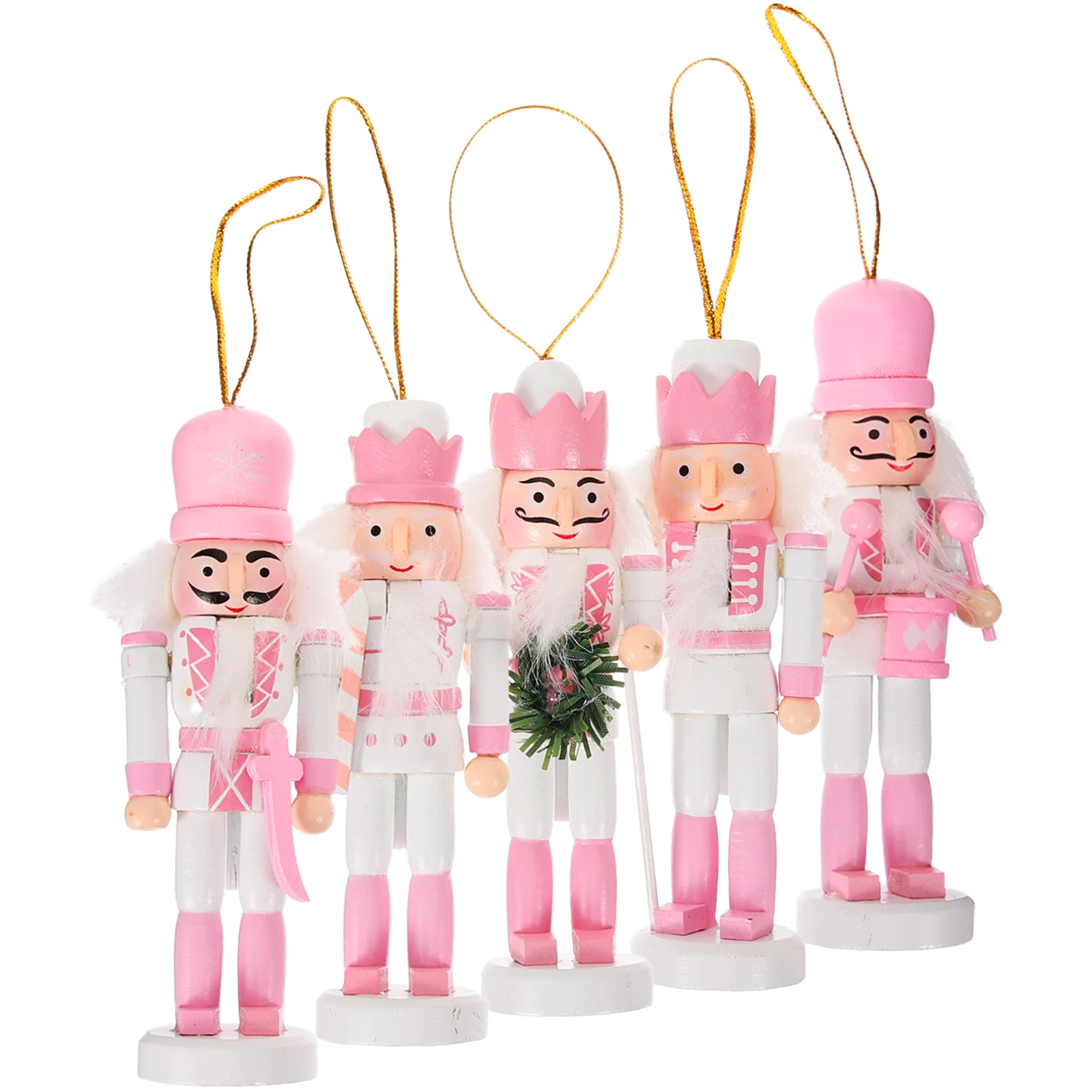 5 шт. макароны розовые и белые конфеты набор Щелкунчиков пять подарочных подвесок