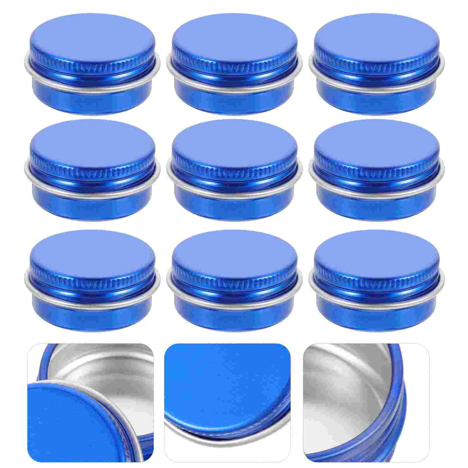 

Tin Tins Box Jar Lip Round Sealed Screw Wax Cookie Facial Cream Candy Candlemaking Balm Jars Gift Empty Lids Metal Cans