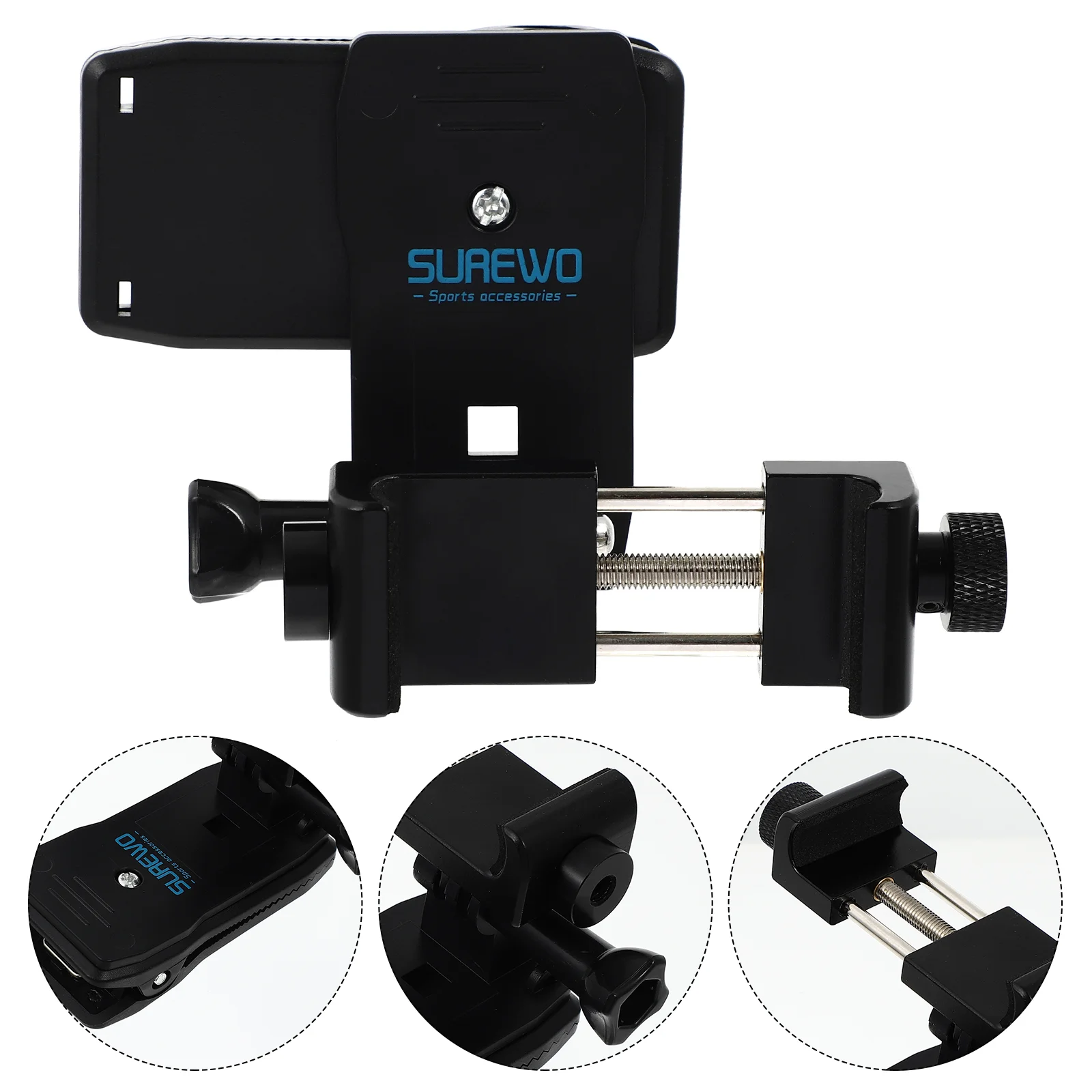 

Backpack Clip Cellphone Mount Strap Holder Clamps Mounts Camera Hiking Clamp Anti Slide Supporter Degree Rotary Portable