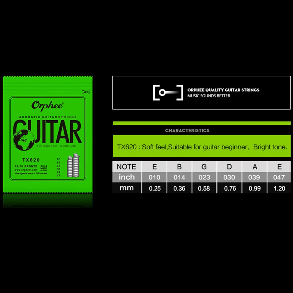 

Guitar Single String Household Acoustic EBGDA Gauge For Orphee Guitar Replacement Single String Strings Universal