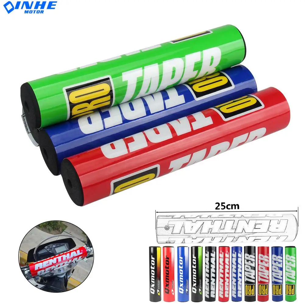 

7/8 25cm Universal Motorcycle Handlebar Pads For Renthal Pro Handlebar Crossbar Fit ATV Quad Dirt Pit Bike Mx Motocross