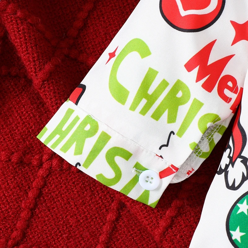 Комплект одежды для мальчиков из 2 предметов Топ с длинным рукавом отложным