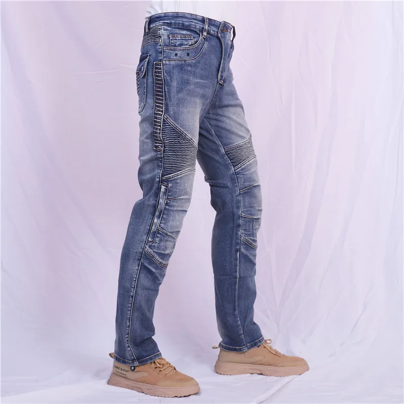 Мотоциклетные джинсы Amekaji Kevlar мотоциклетные штаны для отдыха и езды на мотоцикле