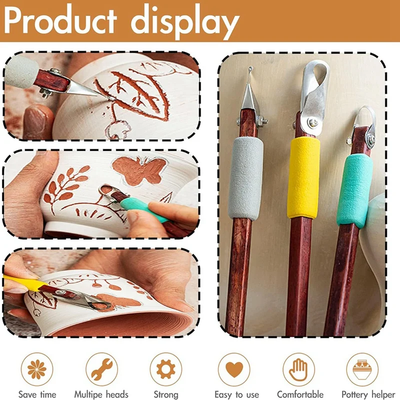 Набор инструментов для моделирования глины прочный скребок работы с