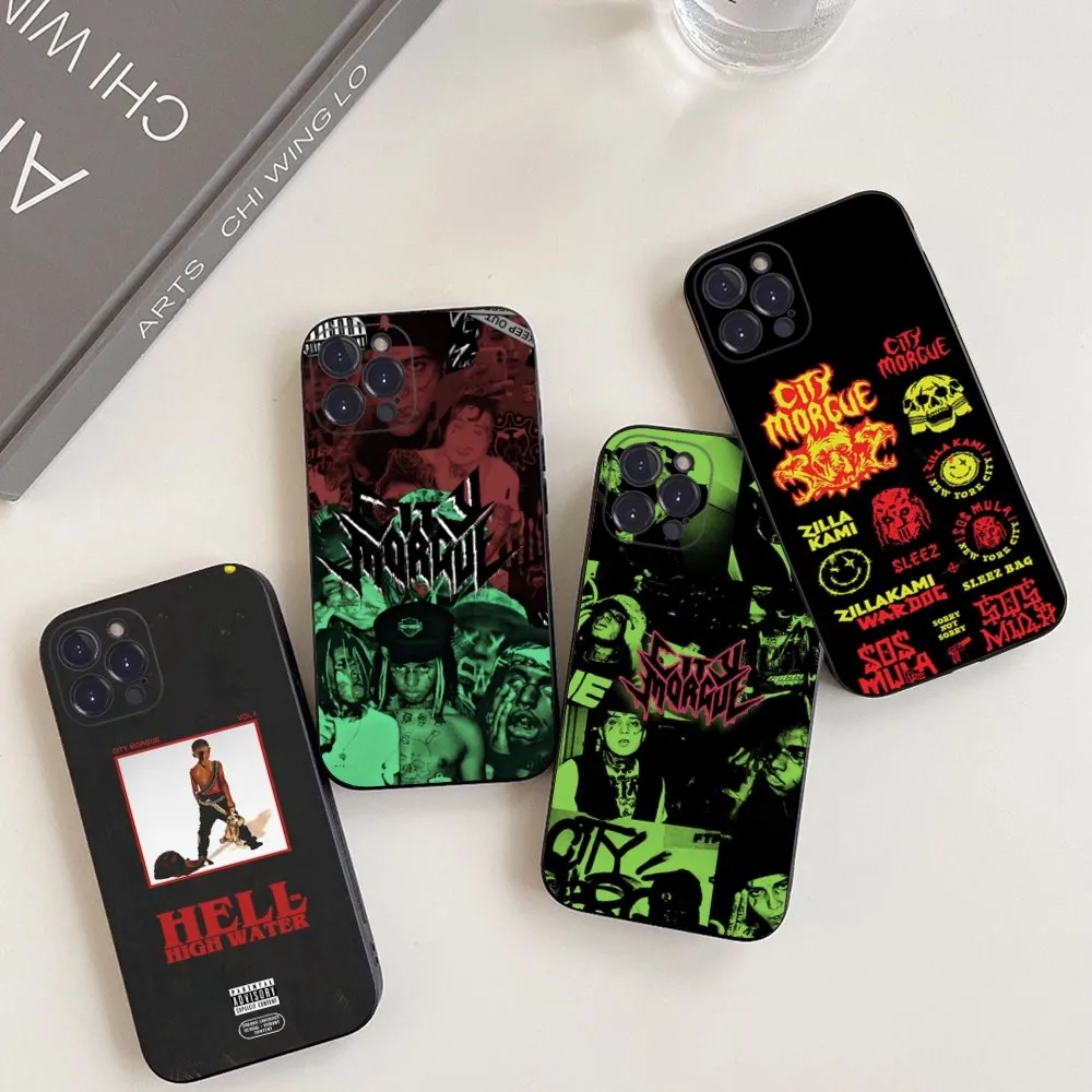 C-City M-Morgue Zillakami Phone Case Silicone Soft for iphone 16 15 14 13 12 11 Pro Mini XS MAX Plus X Cover
