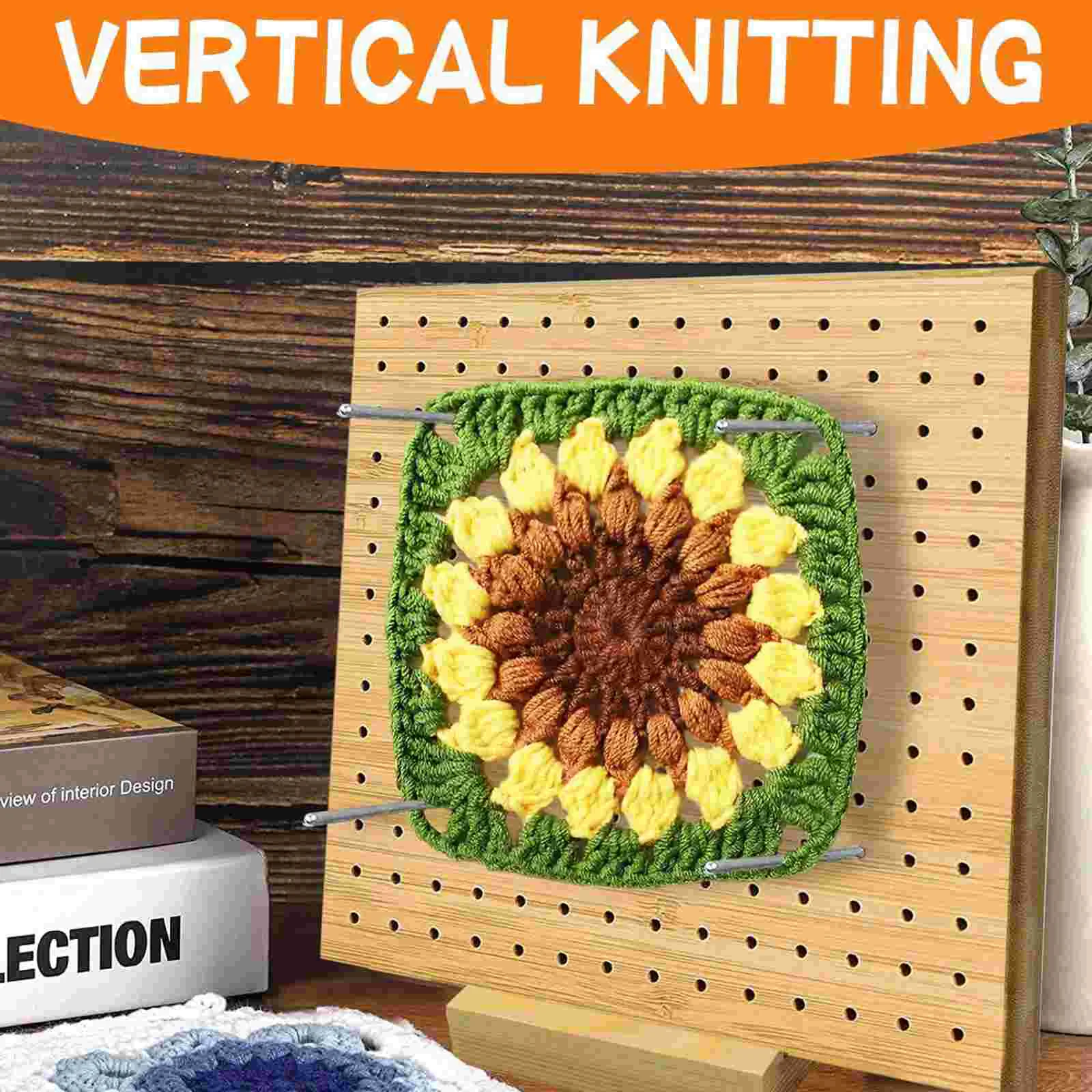 Блокирующие штифты для вязания крючком квадратная доска фитинги отверстий из