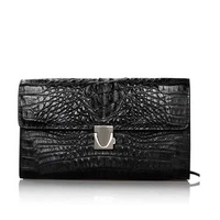 yuanyu crocodile handbags male clutch bagthailand import crocodile leather large capacity male hand bag business with lock