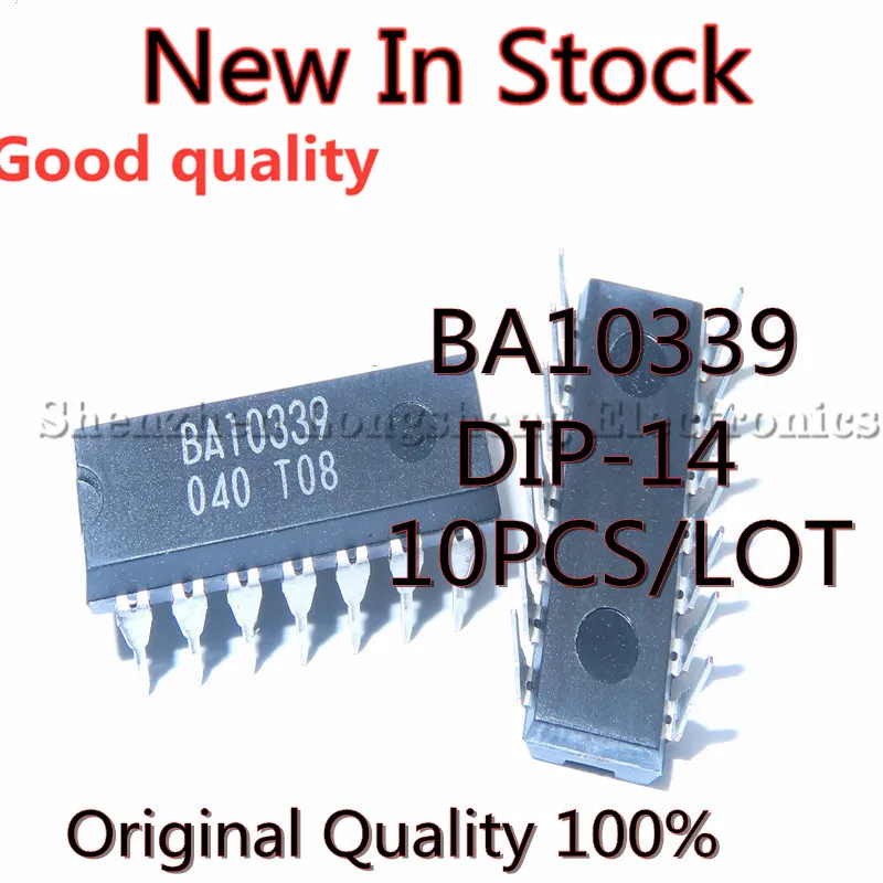 

10PCS/LOT BA10339 DIP-14 Quad Voltage Comparator Chip New In Stock Original Quality 100%