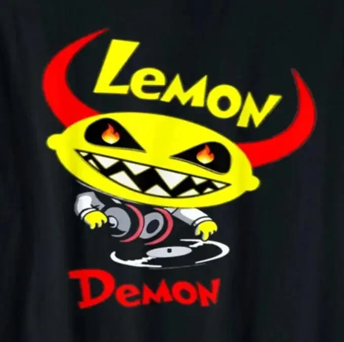 Demon Meme Art Cartoon Lemon Мужчины Женщины Негабаритная футболка унисекс из чистого хлопка
