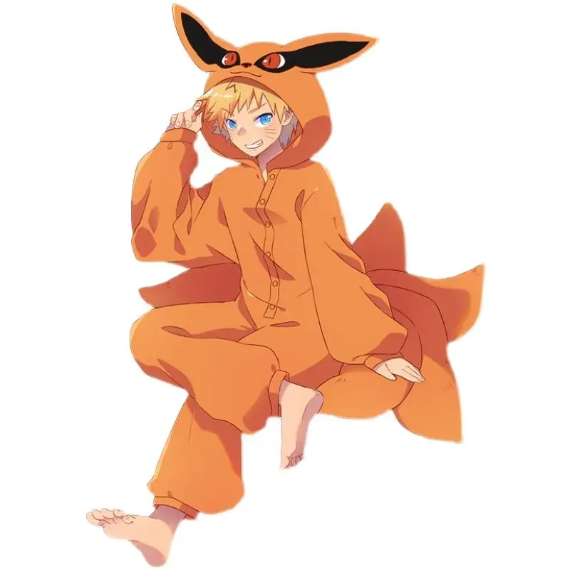 

Kawaii Anime Naruto игровой периферический Cos двухмерная осенне-зимняя одежда для отдыха набор фланелевых пижам Рождественский подарок на день рожд...