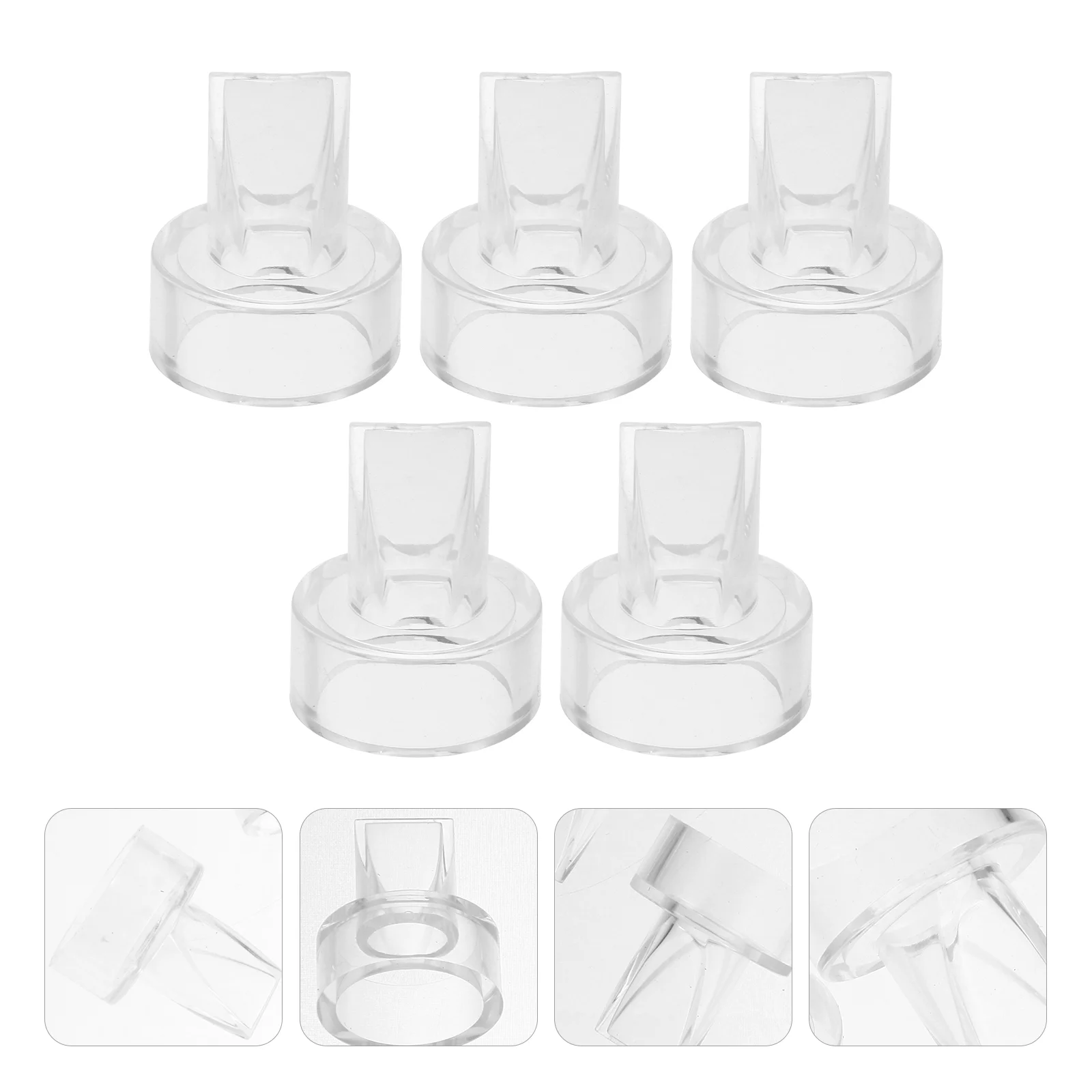 

5 Pcs Duckbill Valve Electric Breast Pumps Valves Anti Backflow Food Grade Silicone Parts Silica Gel Baby