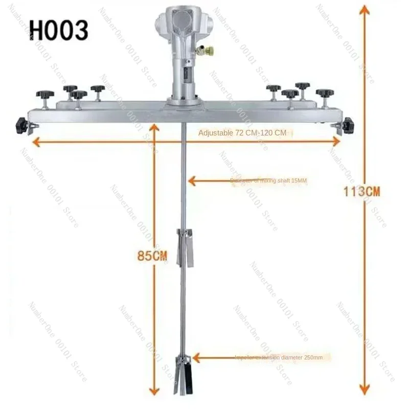 Миксер tangki IBC миксер Kredit pneumatik 1-тонный барабан barel komersial 1000L dengan gantáb penyangga
