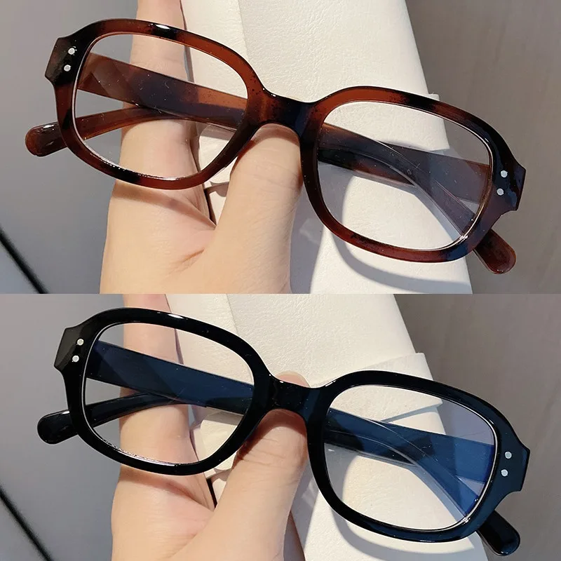 Корейские модные женские очки для защиты глаз в стиле ретро квадратная овальная
