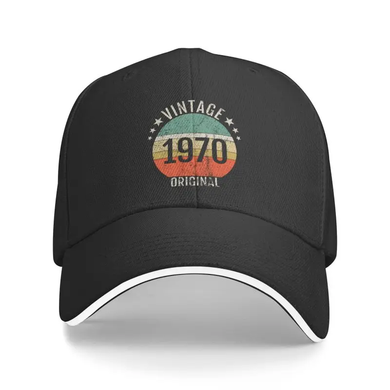 

New Fashion Unisex Best Vintage 1970 Baseball Cap Adult 70s Original Born in 1970 Adjustable Dad Hat Men Women Hip Hop