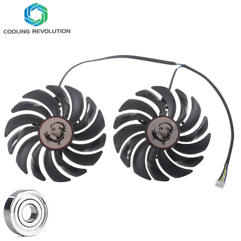 2 шт. PLD10010B12HH DC12V 0.40A 4PIN для MSI GTX1080Ti 1080 1070 1060 RX470 480 570 580GAMING Охлаждающие вентиляторы