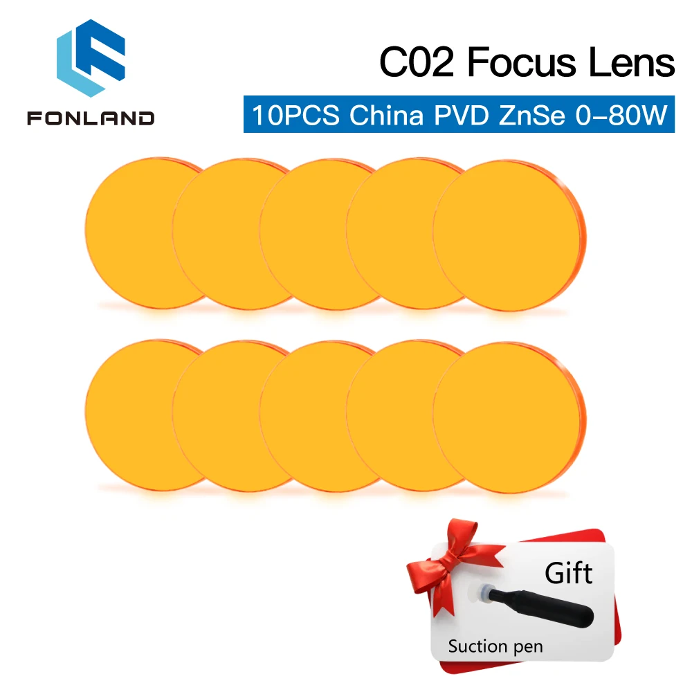 

Фокусные линзы Fonland 3/5/10 шт. для CO2 лазера