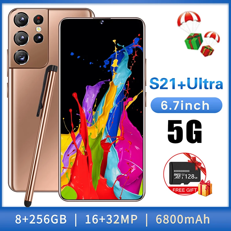 

Смартфон S21 + Ultra, 6,7 дюйма, 12 + 512 ГБ, Android, 6800 мАч