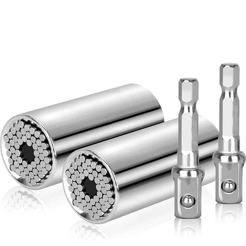

Multifunction Socket Extended Hexagon Socket Chrome Vanadium Steel Chrome Plated Multifunction Socket 7-19mm Combination Socket