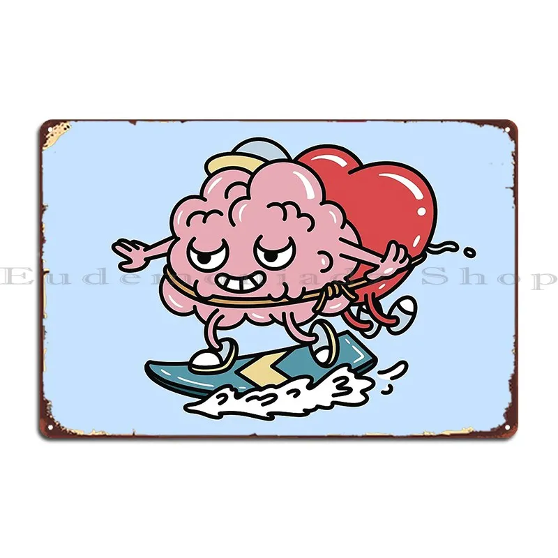 Не думайте слишком сильно пока не могу следяться в сердце металлическая табличка