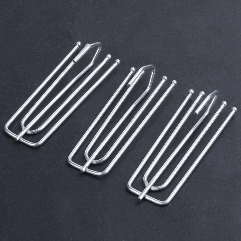 

Window Treatment 4 Prongs Pinch Pleat Drapes Curtain Hooks 100Pcs